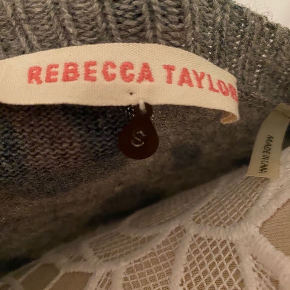 SOLD Rebecca Taylor leopard sweater S - Picture 4 of 7